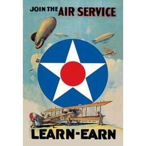  Join the Air Service   Learn & Earn   Paper Poster (18.75 