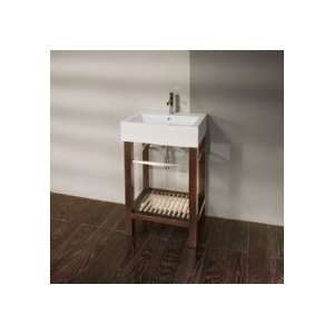    Counter Console Table W/ Towel Bars & Shelf 5464T 15 Natural Zebra