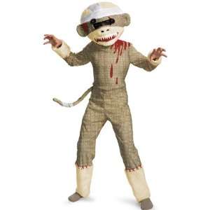 Lets Party By Disguise Inc Zombie Sock Monkey Child Costume / Brown 
