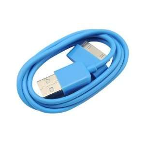   & Sync Dock Connector Cable For All Apple Nanos   Blue: Electronics