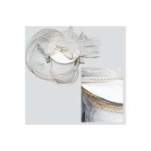  6 inch Gold Trimmed Wired Tulle Netting: Home & Kitchen