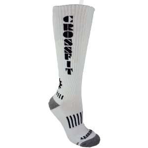   Custom Sock Source White Knee High Crossfit Socks: Sports & Outdoors