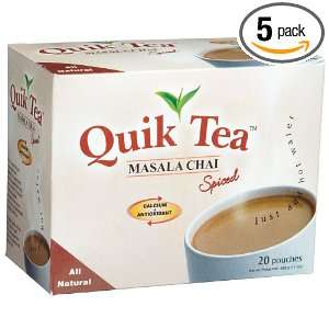 Quick Tea Masala Chai, Spiced, 20 Count: Grocery & Gourmet Food
