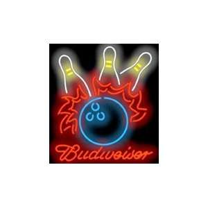  Budweiser Bowling Neon Sign: Office Products