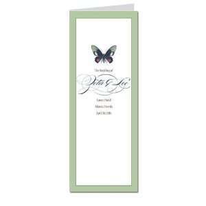    80 Wedding Programs   Butterfly Moss Spice Dream: Office Products