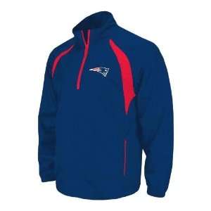 New England Patriots Reebok Youth Post Game 1/4 Zip Fleece Sweatshirt 