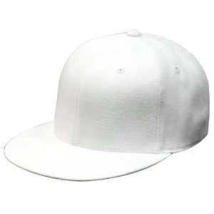   BLANK HAT CAP FLAT BILL 6210 LARGE/XLARGE WHITE: Everything Else