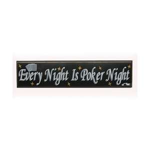  Every Night is Poker Night Wood Sign: Sports & Outdoors