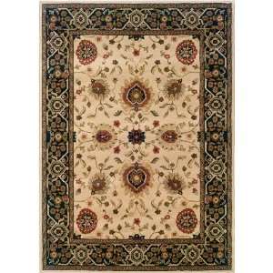  Hudson Beige / Black Oriental Rug Size 67 x 96 