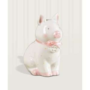    Petit Motifs   Ceramic College Fund Piggy Bank (Pink): Baby