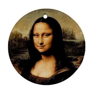  Mona Lisa Da Vinci Ornament (Round): Home & Kitchen