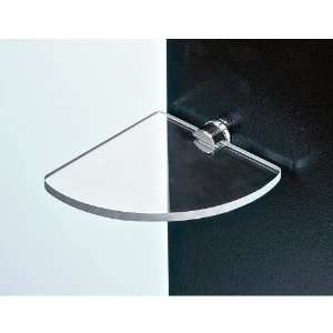   0609 Large Clear Plexiglass Corner Bathroom Shelf 0609