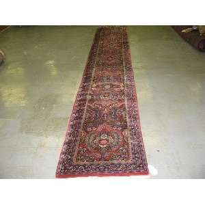    2x15 Hand Knotted kazvin Persian Rug   150x25: Home & Kitchen