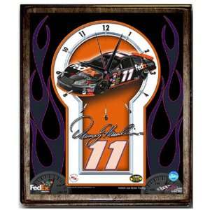  Denny Hamlin 10x12 Resin Clock: Sports & Outdoors