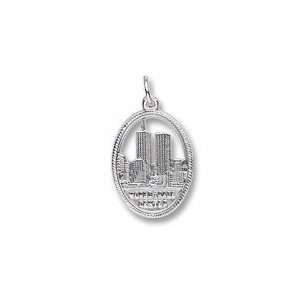  World Trade Center Charm in Sterling Silver: Jewelry
