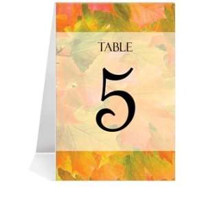   Table Number Cards   Autumn Sunrise #1 Thru #29: Office Products