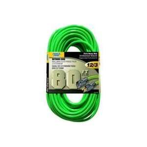  Extension Cord, 12/3 x 80 Neon Green: Home Improvement