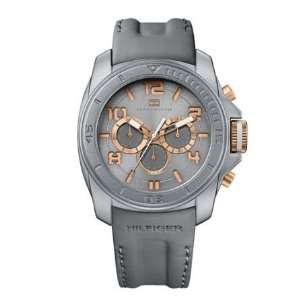 Tommy Hilfiger Gray Silicone Wrapped Leather Mens Watch 1790794: Tommy 