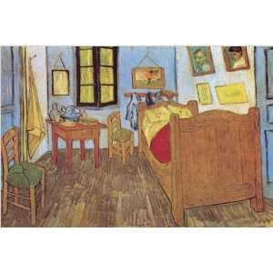 Vincent Van Gogh: 36W by 24H : La Chambre de Van Gogh ? Arles CANVAS 