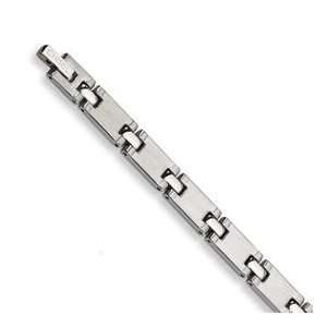  Stainless Steel and Polished Bracelet SRB103 8.5 Jewelry