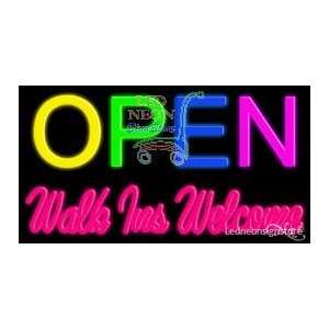  Open Walk Ins Welcome Neon Sign: Office Products