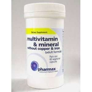  Multivitamin & Mineral w/o Cu & Fe: Health & Personal Care