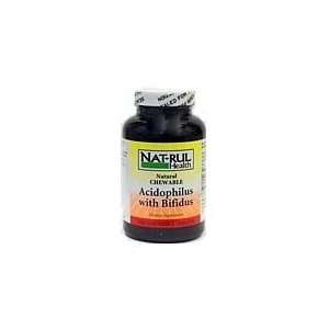  Nat Rul Acidophilus Chewable Tablets With Bifidis 100 