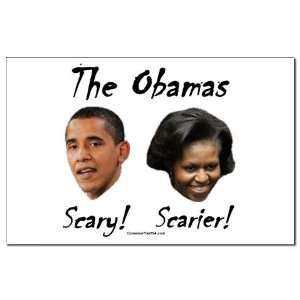  quot;Obamas Are Scaryquot; Anti obama Mini Poster Print by 