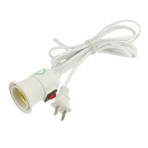   250V 10A Plastic Shell E27 Lamp Holder w 2.2M Power Cable: Home