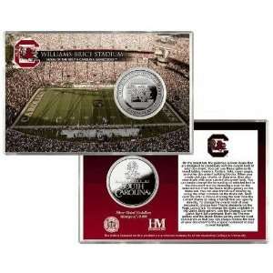   Gamecocks Williams Brice Stadium Silver Coin Card: Sports & Outdoors