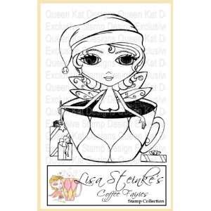  Santa Baby Coffee Fairy Unmounted Rubber Stamp: Everything 