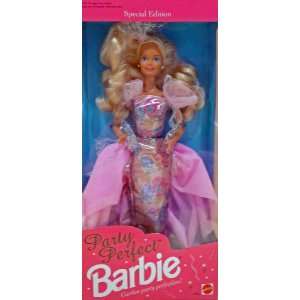  PARTY PERFECT BARBIE DOLL, 1992 EDITION, MATTEL #1876 