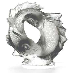    Lalique Crystal Double Fish 11622 Lalique 11622: Home & Kitchen