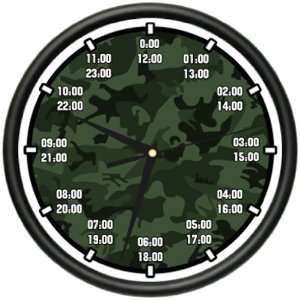  MILITARY TIME Wall Clock army navy marine air force time 