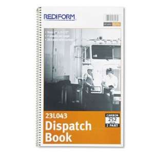 Drivers Dispatch Log Book   7 1/2 x 2, Carbonless Duplicate, 252 Sets 
