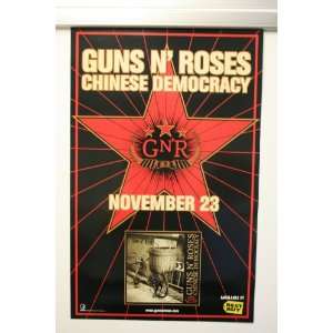   ROSES CHINESE DEMOCRACY DOUBLE SIDED POSTER [1326] 