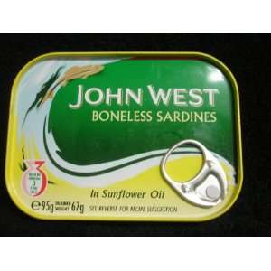 John West Boneless Sardines in Sunflower Oil  Grocery 