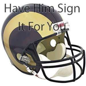 Marshall Faulk St. Louis Rams Personalized Autographed Replica Full 