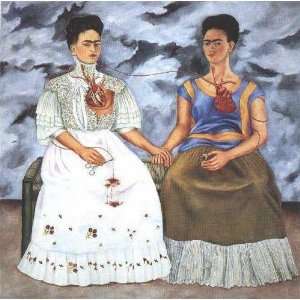  Oil Painting: The Two Fridas: Frida Kahlo Hand Painted Art 