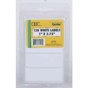  WHITE LABELS 1X2.75 128PIECE (Sold 3 Units per Pack 