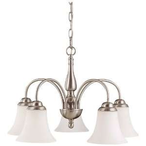   60/1902 Dupont 5 Light Chandeliers in Brushed Nickel
