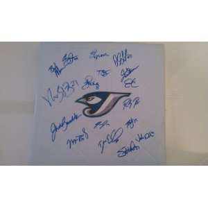 2010 Toronto Blue Jays Team Signed Base *Baseball bag: autographed by 
