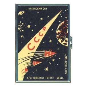 Russia 1960s Space Capsules ID Holder, Cigarette Case or Wallet MADE 