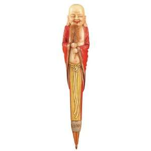  Enlighten Buddha Pen   Sold in Pack of 6   Cold Cast Resin 