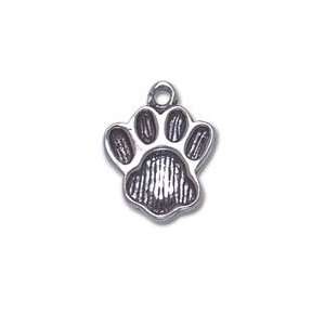  Dog Paw Print Sterling Silver Charm: Evercharming 