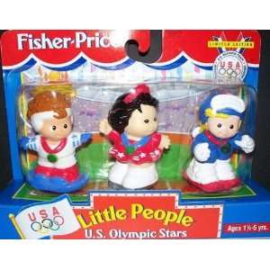  Fisher Price Little People U.S. Olympic Stars Girls 1998: Toys & Games