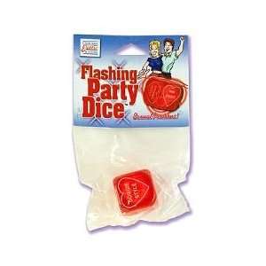  Flashing Party Dice   Color: Red: Health & Personal Care