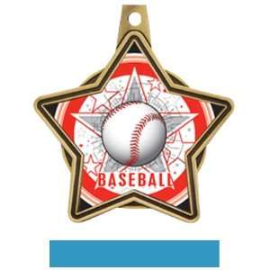  Hasty Awards All Star Insert Custom Baseball Medals GOLD 