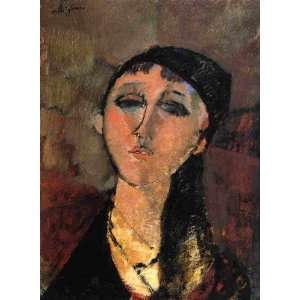 Oil Painting: Portrait of a Young Girl (aka Louise): Amedeo Modigliani