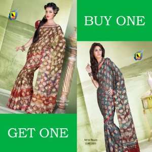  Exclusive Partywear Designer Viscose Printed Sarees BUY 1 